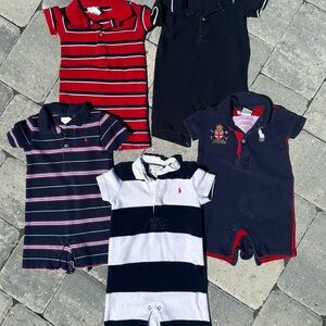 Ralph Lauren Baby Polo Romper Set